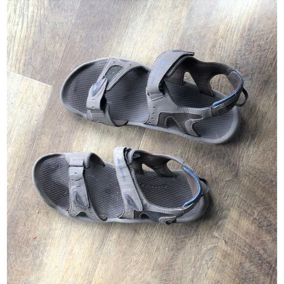 Columbia hiking Sandals Mens Size 10 Brown BM4398-231 Outdoor hook & loop closur - Picture 1 of 2